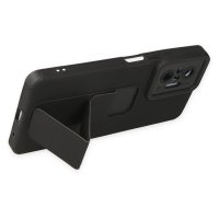 Newface Xiaomi Redmi Note 10 Pro Kılıf Mega Standlı Silikon - Siyah