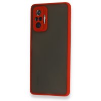 Newface Xiaomi Redmi Note 10 Pro Kılıf Montreal Silikon Kapak - Kırmızı