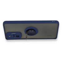 Newface Xiaomi Redmi Note 10 Pro Kılıf Montreal Yüzüklü Silikon Kapak - Lacivert