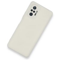 Newface Xiaomi Redmi Note 10 Pro Kılıf Nano içi Kadife Silikon - Beyaz