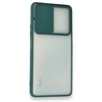 Newface Xiaomi Redmi Note 10 Pro Kılıf Palm Buzlu Kamera Sürgülü Silikon - Yeşil