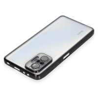 Newface Xiaomi Redmi Note 10 Pro Kılıf Razer Lensli Silikon - Siyah