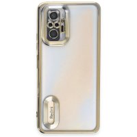 Newface Xiaomi Redmi Note 10 Pro Kılıf Slot Silikon - Gold