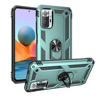 Newface Xiaomi Redmi Note 10 Pro Kılıf Sofya Yüzüklü Silikon Kapak - Yeşil