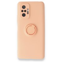 Newface Xiaomi Redmi Note 10 Pro Kılıf Viktor Yüzüklü Silikon - Pudra