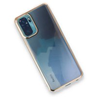 Newface Xiaomi Redmi Note 10S Kılıf Çiçekli Silikon - Pembe-Mavi