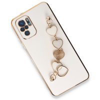 Newface Xiaomi Redmi Note 10S Kılıf Esila Silikon - Beyaz