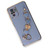 Newface Xiaomi Redmi Note 10S Kılıf Esila Silikon - Gri