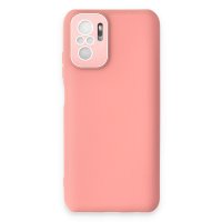 Newface Xiaomi Redmi Note 10S Kılıf Lansman Glass Kapak - Pembe