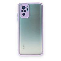 Newface Xiaomi Redmi Note 10S Kılıf Montreal Silikon Kapak - Mor