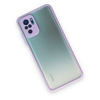 Newface Xiaomi Redmi Note 10S Kılıf Montreal Silikon Kapak - Mor