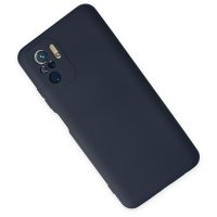 Newface Xiaomi Redmi Note 10S Kılıf Nano içi Kadife Silikon - Lacivert