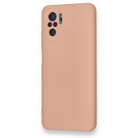 Newface Xiaomi Redmi Note 10S Kılıf Nano içi Kadife Silikon - Pudra