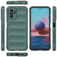 Newface Xiaomi Redmi Note 10S Kılıf Optimum Silikon - Koyu Yeşil