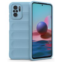 Newface Xiaomi Redmi Note 10S Kılıf Optimum Silikon - Sky Blue