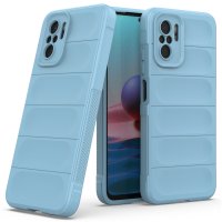 Newface Xiaomi Redmi Note 10S Kılıf Optimum Silikon - Sky Blue