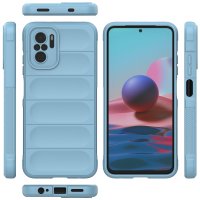 Newface Xiaomi Redmi Note 10S Kılıf Optimum Silikon - Sky Blue