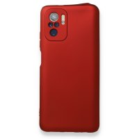 Newface Xiaomi Redmi Note 10S Kılıf First Silikon - Bordo