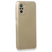 Newface Xiaomi Redmi Note 10S Kılıf First Silikon - Gold