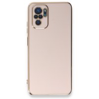 Newface Xiaomi Redmi Note 10S Kılıf Volet Silikon - Pembe