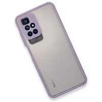 Newface Xiaomi Redmi Note 11 4G Kılıf Montreal Silikon Kapak - Mor