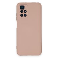 Newface Xiaomi Redmi Note 11 4G Kılıf Nano içi Kadife  Silikon - Pudra