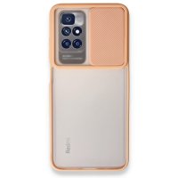 Newface Xiaomi Redmi Note 11 4G Kılıf Palm Buzlu Kamera Sürgülü Silikon - Pembe