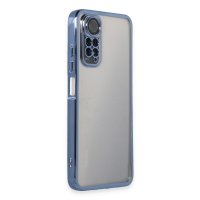 Newface Xiaomi Redmi Note 11 4G Kılıf Razer Lensli Silikon - Açık Mavi