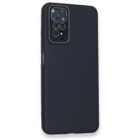 Newface Xiaomi Redmi Note 11 Kılıf Lansman Glass Kapak - Lacivert