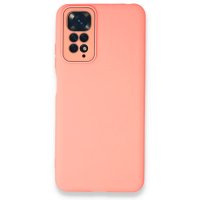 Newface Xiaomi Redmi Note 11 Kılıf Lansman Glass Kapak - Pembe