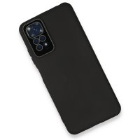 Newface Xiaomi Redmi Note 11 Kılıf Lansman Glass Kapak - Siyah