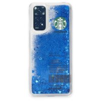 Newface Xiaomi Redmi Note 11 Kılıf Starbuck Sulu Silikon - Mavi