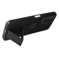 Newface Xiaomi Redmi Note 11 Pro Kılıf Mega Standlı Silikon - Siyah
