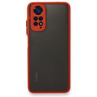 Newface Xiaomi Redmi Note 11 Pro Kılıf Montreal Silikon Kapak - Kırmızı