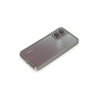 Newface Xiaomi Redmi Note 11E Kılıf Razer Lensli Silikon - Gümüş