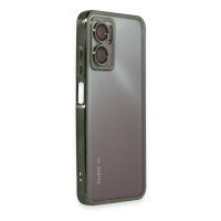Newface Xiaomi Redmi Note 11E Kılıf Razer Lensli Silikon - Yeşil