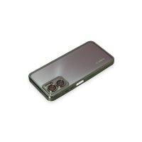 Newface Xiaomi Redmi Note 11E Kılıf Razer Lensli Silikon - Yeşil