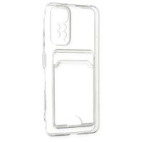 Newface Xiaomi Redmi Note 11S Kılıf Kart Şeffaf Silikon - Şeffaf