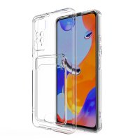 Newface Xiaomi Redmi Note 11S Kılıf Kart Şeffaf Silikon - Şeffaf