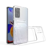 Newface Xiaomi Redmi Note 11S Kılıf Kart Şeffaf Silikon - Şeffaf