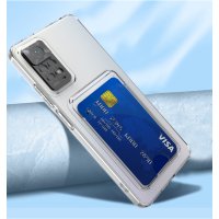 Newface Xiaomi Redmi Note 11S Kılıf Kart Şeffaf Silikon - Şeffaf