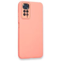 Newface Xiaomi Redmi Note 11S Kılıf Lansman Glass Kapak - Pembe