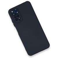 Newface Xiaomi Redmi Note 11S Kılıf Nano içi Kadife Silikon - Lacivert