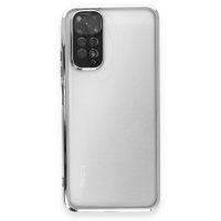 Newface Xiaomi Redmi Note 11S Kılıf Razer Lensli Silikon - Gümüş