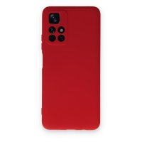 Newface Xiaomi Poco M4 Pro 5G Kılıf Nano içi Kadife  Silikon - Kırmızı
