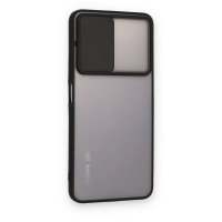 Newface Xiaomi Poco M4 Pro 5G Kılıf Palm Buzlu Kamera Sürgülü Silikon - Siyah