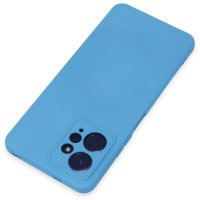 Newface Xiaomi Redmi Note 12 4G Kılıf Nano içi Kadife Silikon - Mavi