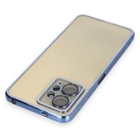 Newface Xiaomi Redmi Note 12 4G Kılıf Razer Lensli Silikon - Açık Mavi