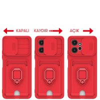 Newface Xiaomi Redmi Note 12 4G Kılıf Zuma Kartvizitli Yüzüklü Silikon - Lacivert