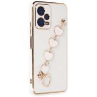 Newface Xiaomi Redmi Note 12 5G Kılıf Esila Silikon - Beyaz